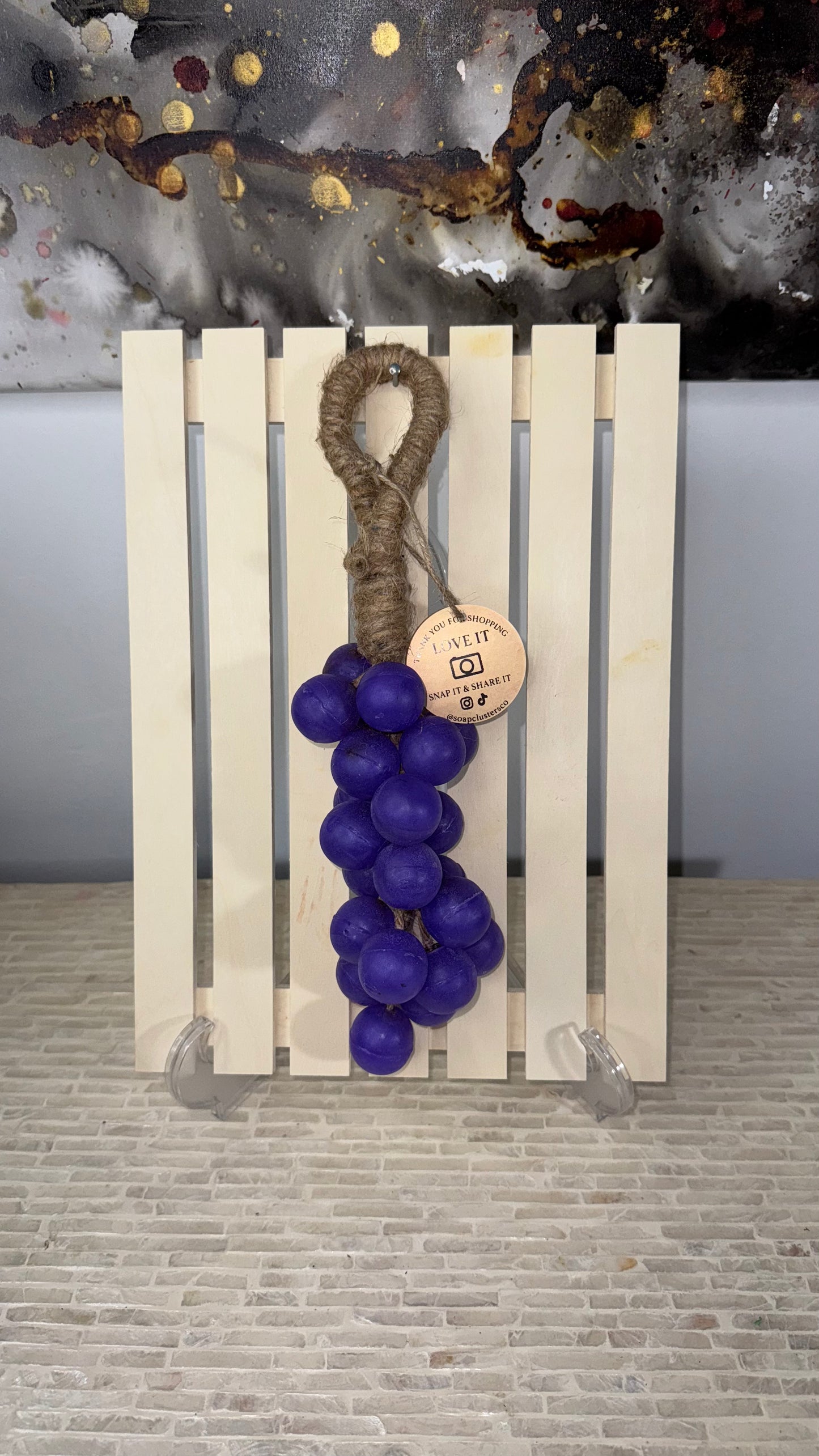 Hanging Grape Cluster Soap Large