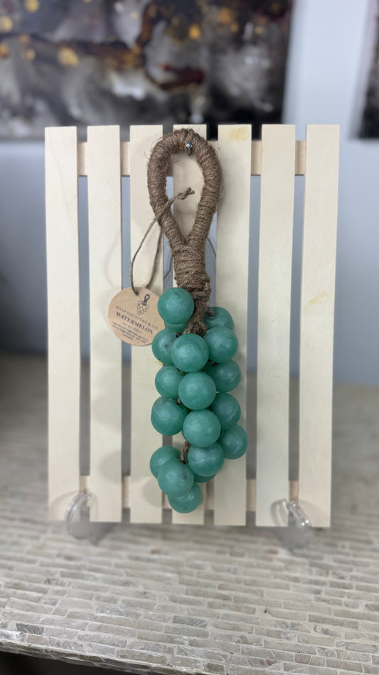 Hanging Grape Cluster Soap (Watermelon Scent) Large
