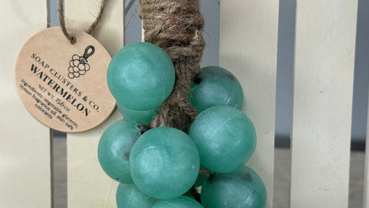 Hanging Grape Cluster Soap (Watermelon Scent) Large