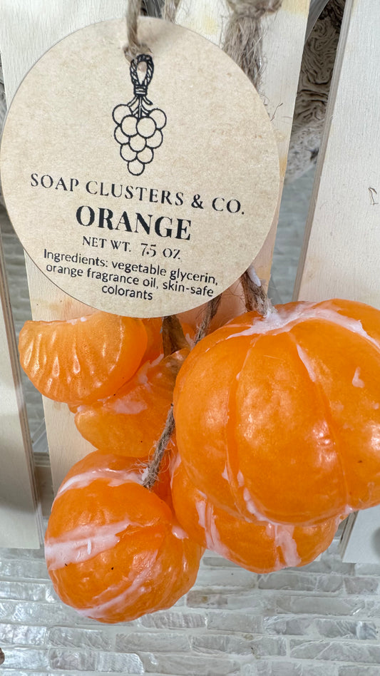 tangerine  7 Wedges Cluster Soap