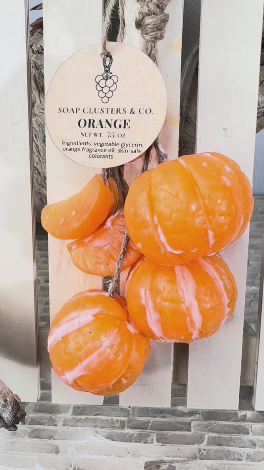 tangerine  7 Wedges Cluster Soap